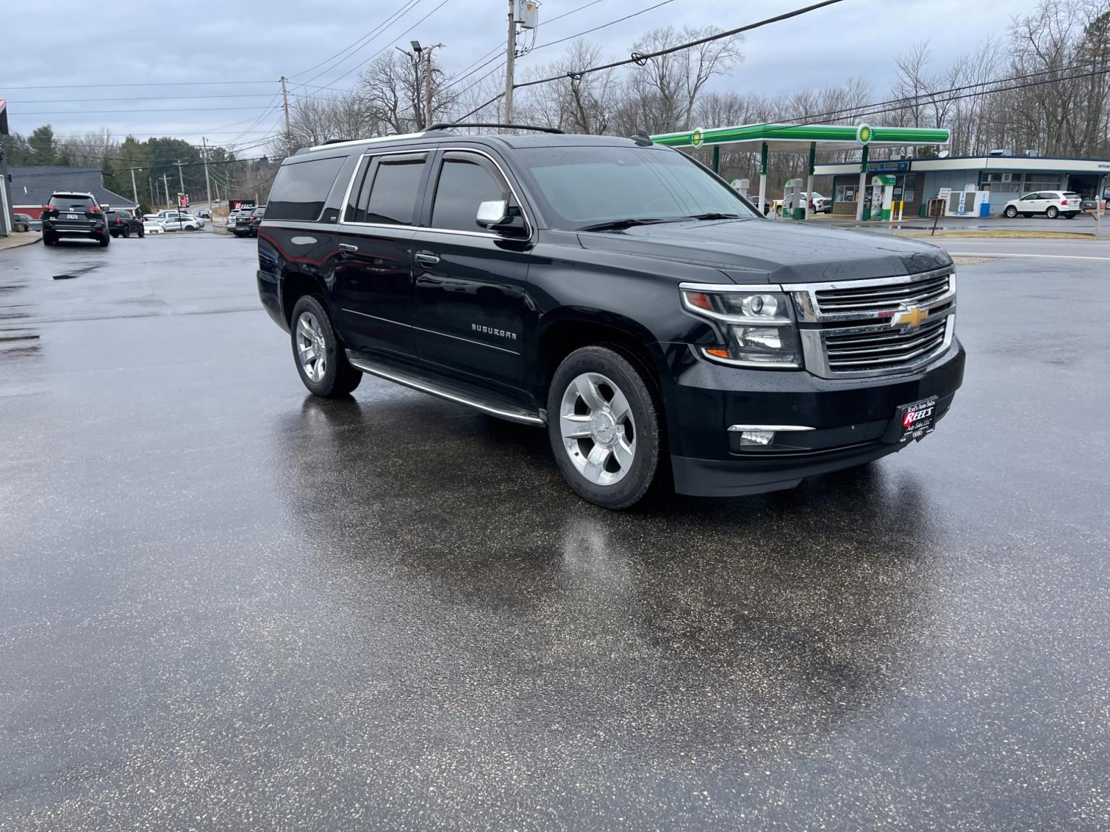 2016 Black /Brown Chevrolet Suburban LTZ 4WD (1GNSKJKC3GR) with an 5.3L V8 OHV 16V engine, 6A transmission, located at 11115 Chardon Rd. , Chardon, OH, 44024, (440) 214-9705, 41.580246, -81.241943 - This 2016 Chevrolet Suburban LTZ 4WD comes equipped with a 5.3 Vortec V8 engine and a 6-speed automatic transmission, offering a robust 8,000-pound towing capacity. It's designed with luxury and convenience in mind, featuring heated and cooled front seats, heated second-row seats, and a range of saf - Photo #2